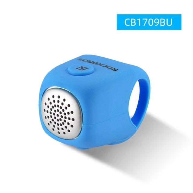 Lightweight Portable Bicycle Bell Electric Horn Mountain Bike Bell Accessories 90dB Cycling Handlebar Silica Gel Shell Electric Cycling Bells Water Resistant Cycling Bells Horn Loud Bicycle Horns Bicycle Accessories