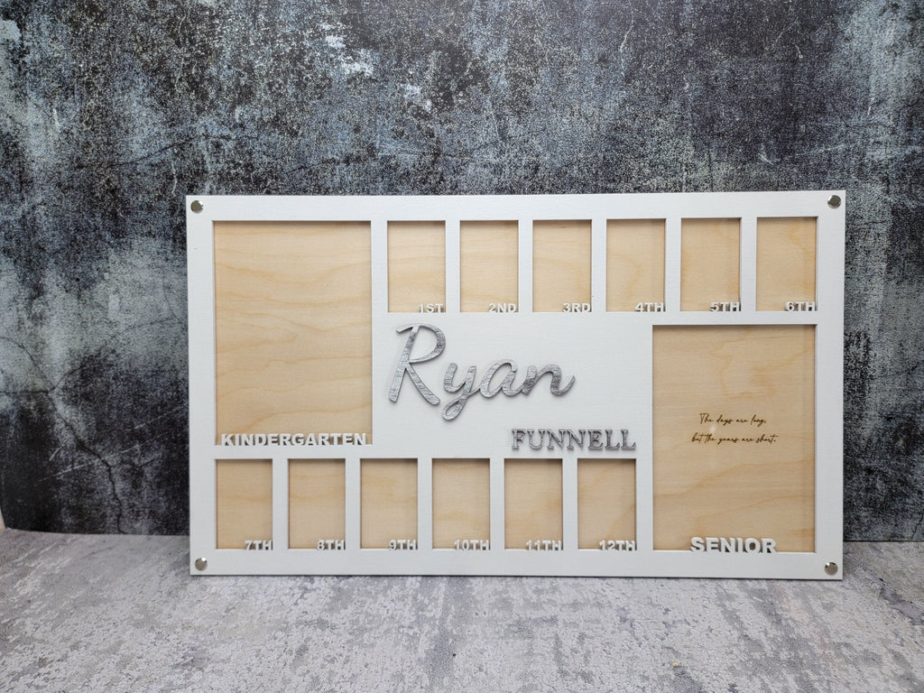 Personalized School Years Picture Frame | Pre-K to Graduation