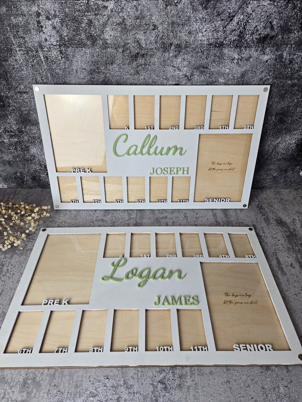 Personalized School Years Picture Frame | Pre-K to Graduation